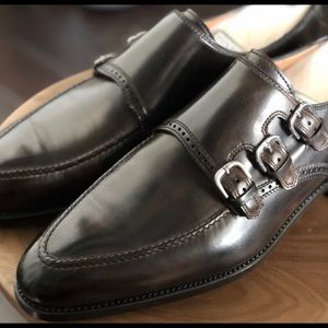 Bontoni Triple Monk - Dark Brown, Barely Worn.